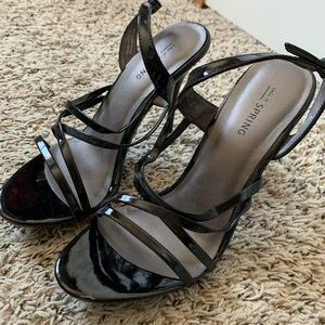 Strappy Black Heels